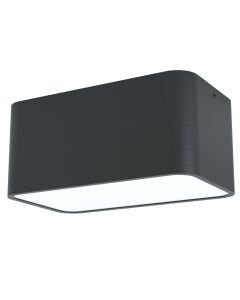 Eglo Lighting - Grimasola - 99284 - Black White 2 Light Flush Ceiling Light