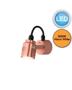 Konstsmide - Monza - 7903-900 - LED Copper 3 Light IP54 Outdoor Wall Spotlight