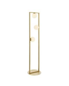 Elegance - Brushed Gold and Opal Glass Floor Lamp