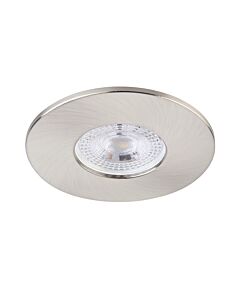 Saxby Lighting - Saxby ShieldONE 75 - 109808 & 113292 - Satin Nickel Fixed Recessed Fire Rated Ceiling Downlight