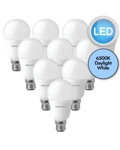 10 x 8.6W LED B22 Light Bulbs - Daylight White