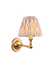 Endon Lighting - Dome Wing & Ikat 16cm - 115636 - Aged Brass Neutral Wall Light