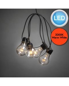 Konstsmide - Festoon LED starter light set 10 amber bulb - 2396-800EE
