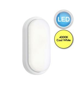Saxby Lighting - Pillo - 78620 - LED White Opal IP54 12w Plain Bezel Outdoor Bulkhead Light