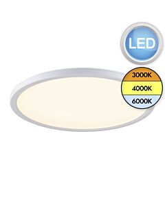 Saxby Lighting - Ceto CCT - 112539 - LED Opal White IP54 Outdoor Ceiling Flush Light