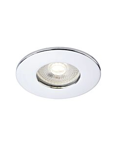 Saxby Lighting - Saxby ShieldONE 65 - 109807 & 111576 - Chrome IP65 Fixed Bathroom Recessed Fire Rated Ceiling Downlight