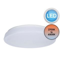 Lutec Connect - Virtuo - 8402801446 - LED White Opal Flush Ceiling Light