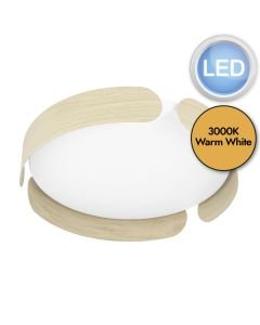 Eglo Lighting - Valcasotto - 99622 - LED Brown White Flush Ceiling Light