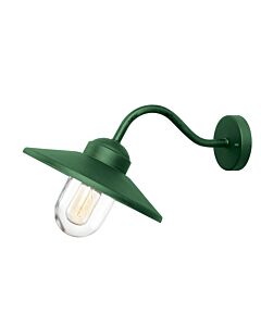Elstead Lighting - Klampenborg - KLAMPENBORG-FGR - Green Clear Glass IP44 Outdoor Wall Light