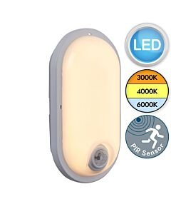 Saxby Lighting - Pillo Plus CCT - 108748 - LED White Opal IP65 Outdoor Sensor Bulkhead Light