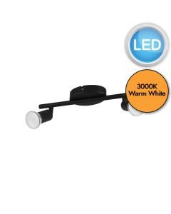 Eglo Lighting - Buzz-LED - 32429 - LED Black 2 Light Ceiling Spotlight