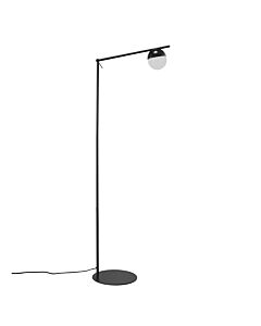 Nordlux - Contina - 2010994003 - Black Opal Glass Floor Reading Lamp