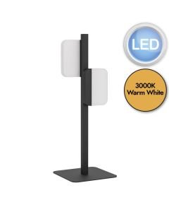 Eglo Lighting - Ervidel - 98878 - LED Black White 2 Light Table Lamp