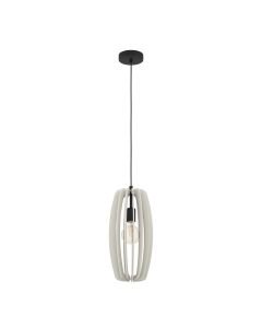 Eglo Lighting - Bajazzara - 900502 - Black Grey Wood Ceiling Pendant Light