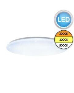 Eglo Lighting - Giron-S - 97543 - LED White Flush Ceiling Light
