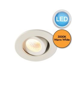 Saxby Lighting - Lalo Tilt - 99559 - LED White Clear 3000k Recessed Ceiling Downlight