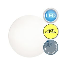 Nordlux - Montone 33 4000K Sensor - 2210486101 - LED White IP44 Flush Ceiling Light