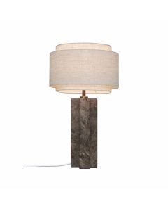 Nordlux - Takai - 2320445018 - Brown Marble Brass Natural Table Lamp With Shade