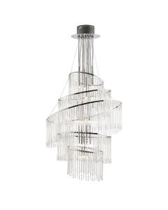Endon Lighting - Camille - CAMILLE-24CH - Chrome Clear Glass 24 Light Chandelier