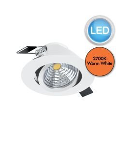 Eglo Lighting - Saliceto - 98301 - LED White Recessed Ceiling Downlight