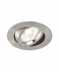 Saxby Lighting - Cast - 52333 - Satin Nickel Tilt Recessed Ceiling Downlight
