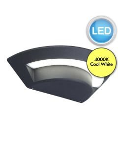 Lutec - Ghost - 5188003118 - LED Dark Grey Frosted IP54 Outdoor Wall Washer Light