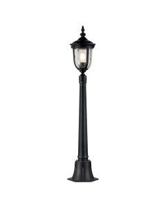Elstead Lighting - Cleveland - CL4-S  - Weathered Bronze Clear Seeded Glass IP44 Outdoor Post Light