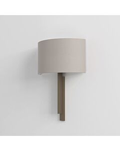 Astro Lighting - Tate 1334007 & 5026005 - Bronze Wall Light with Putty Shade