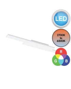 Eglo Lighting - Saliteras-Z - 900022 - LED White 2 Light Flush Ceiling Light