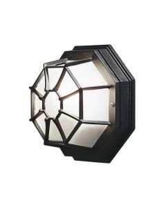Konstsmide - Budget - 7091-750 - Black Outdoor Half Lantern Wall Light
