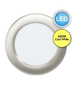 Eglo Lighting - Fueva 5 - 99153 - LED Satin Nickel White Recessed Ceiling Downlight