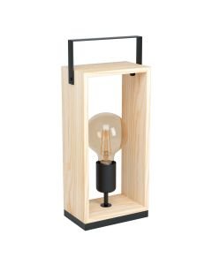 Eglo Lighting - Famborough - 43415 - Black Wood Table Lamp