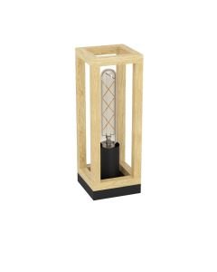 Eglo Lighting - Nafferton - 43746 - Black Wood Table Lamp
