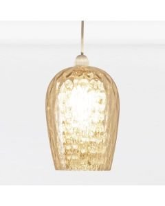 Dimpled Glass and Jewelled Pendant Shade