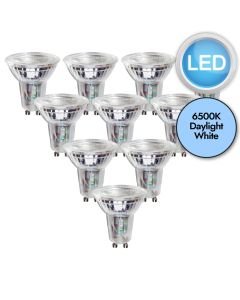 10 x 4.7W LED GU10 Dimmable Light Bulbs - Daylight White