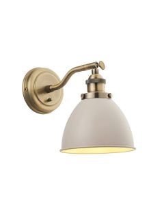 Endon Lighting - Franklin - 76330 - Taupe Grey Antique Brass Spotlight