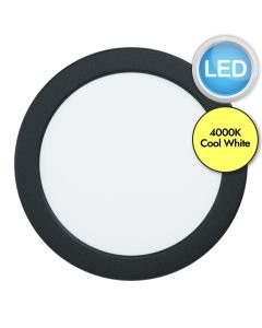 Eglo Lighting - Fueva 5 - 99214 - LED Black White IP44 Bathroom Recessed Ceiling Downlight