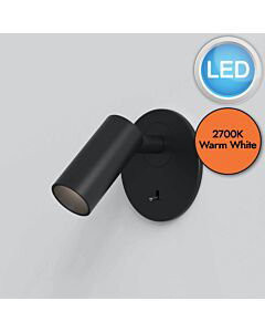 Astro Lighting - Micro - 1407007 - LED Black Frosted Reading Wall Light