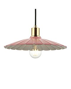 Hattie - Dusky Pink with Brushed Gold Pendant