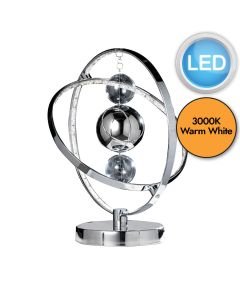 Endon Lighting - Muni - MUNI-TLCH - LED Chrome Glass Table Lamp
