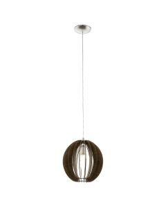 Eglo Lighting - Cossano - 94635 - Satin Nickel Wood Ceiling Pendant Light