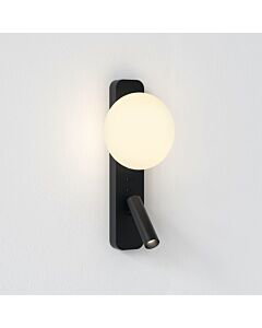 Astro Lighting - Zeppo - 1176009 - Black Frosted Glass Reading Wall Light