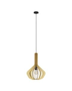 Eglo Lighting - Velasco - 900152 - Black Maple Wood Ceiling Pendant Light