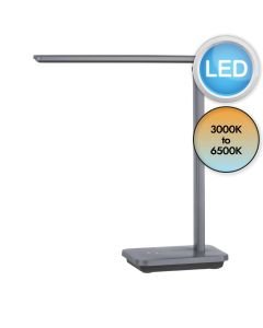 Eglo Lighting - Iniesta - 900957 - LED Grey Black White Touch Task Table Lamp