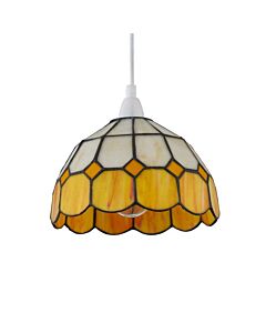 Oxford - Amber Tiffany Easy Fit Pendant Shade