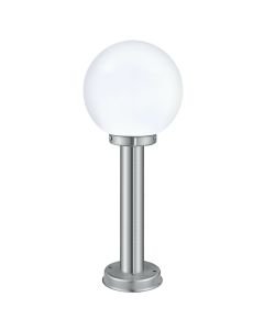 Eglo Lighting - Nisia - 30206 - Stainless Steel White Glass IP44 Outdoor Post Light