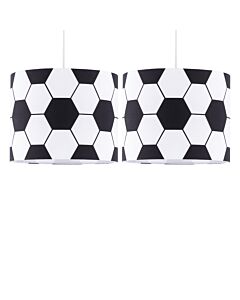 Set of 2 Footie - Black and White Football Pendant Shades