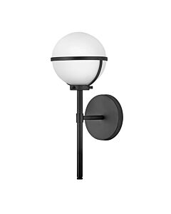 Hinkley Lighting - Hollis - HK-HOLLIS1-O-BK-BATH - Black Opal Glass IP44 Bathroom Wall Light