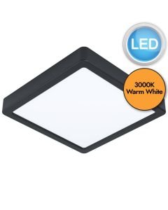 Eglo Lighting - Fueva 5 - 99244 - LED Black White Flush Ceiling Light