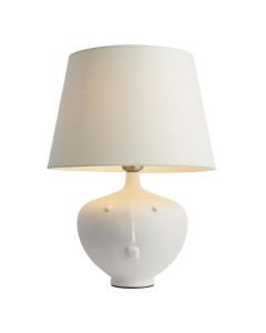 Endon Lighting - Mrs - 98388 - White Ivory Ceramic Table Lamp With Shade
